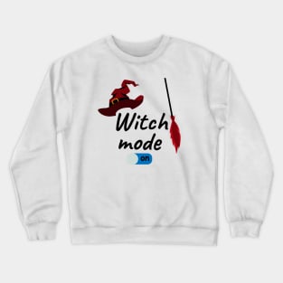 witch mode on "3" Crewneck Sweatshirt